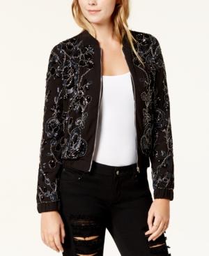 Endless Rose Embellished Bomber Jacket