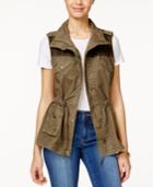 American Rag Printed-trim Utility Vest, Only At Macy's