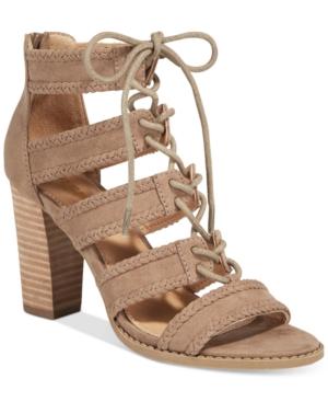 Report Roana Lace-up Block-heel Sandals Women's Shoes