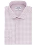 Calvin Klein Men's Steel Slim-fit Non-iron Stretch Performance Print Dress Shirt