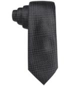 Tasso Elba Men's Black & White Dot Grid Tie, Only At Macy's