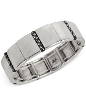 Kenneth Cole New York Silver-tone Pave Stretch Bracelet