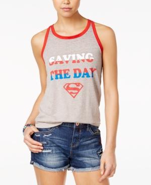 Warner Brothers Juniors' Superman Graphic Tank Top