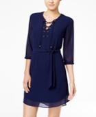 Bcx Juniors' Lace-up A-line Dress