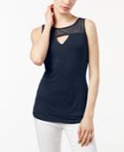 Inc International Concepts Keyhole Illusion Top, Created For Macy's