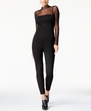 Guess Illusion Mock-neck Jumpsuit