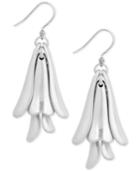 Lucky Brand Silver-tone Petal Drop Earrings