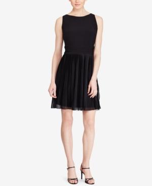 American Living Pleated Fit & Flare Dress