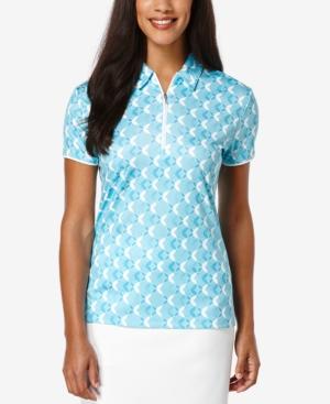Pga Tour Lattice-print Polo Shirt