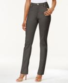 Lee Platinum Petite Gwen Classic-fit Straight-leg Colored Wash Jeans