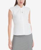 Max Studio London Twisted-neck Top