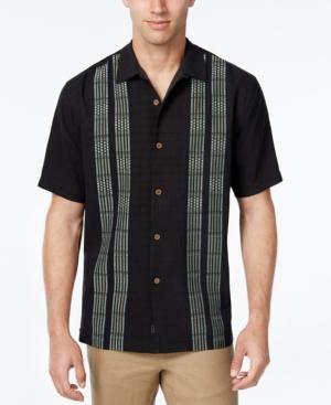 Tommy Bahama Men's Four Amigos Stripe Panel Silk Short-sleeve Shirt, A Macy's Exclusive Style