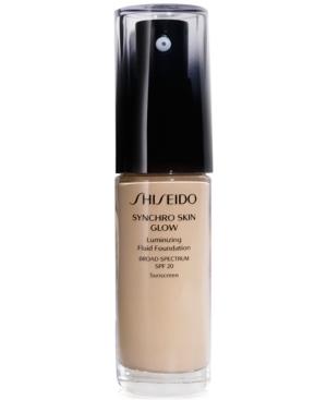 Shiseido Synchro Skin Glow Luminizing Fluid Foundation, Broad Spectrum Spf 20, 1.1 Oz.