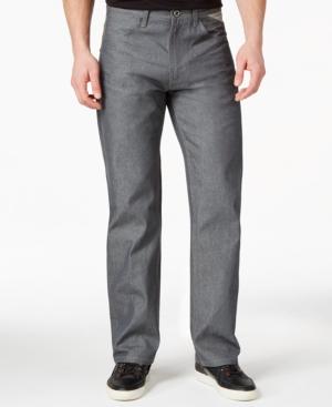 Sean John Hamilton Deco Raw Grey Wash Relaxed Fit Jeans