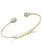 Eliot Danori Cubic Zirconia And Pave Hinged Bangle Bracelet, Only At Macy's