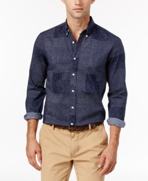 Tommy Hilfiger Men's Patchwork Dot-print Shirt