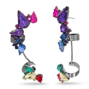 Steve Madden Rainbow Crawler Earring