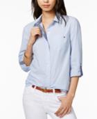 Tommy Hilfiger Cotton Pinstripe Shirt, Created For Macy's