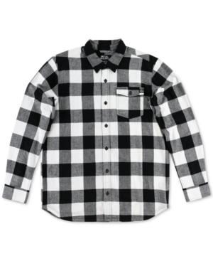 Metal Mulisha Men's Explicit Buffalo-plaid Flannel Shirt