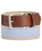 Club Room Men's Striped Casual Belt, Only At Macy's