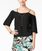Thalia Sodi Cold-shoulder Blouse, Only At Macy's