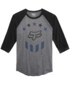 Fox Men's Raglan-sleeve Logo-print T-shirt