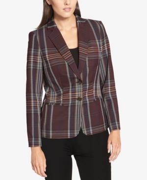 Tommy Hilfiger Two-button Plaid Blazer
