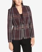 Tommy Hilfiger Two-button Plaid Blazer
