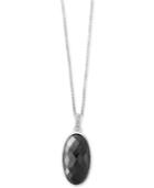 Effy Hematite (28 X 15mm) Pendant Necklace In Sterling Silver