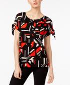 Calvin Klein Hardware-detail Cold-shoulder Top