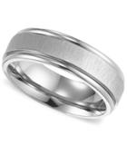 Triton Men's Titanium Ring, Comfort Fit Wedding Band