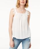 American Rag Juniors' Lace-trim Tank Top, Created For Macy's