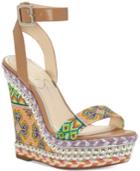 Jessica Simpson Alinda Woven Platform Wedge Sandals Women's Shoes
