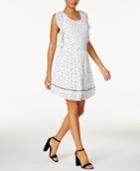 Maison Jules Printed Fit & Flare Dress, Created For Macy's