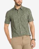 G.h. Bass & Co. Men's Abstract-print Short-sleeve Shirt
