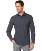 Perry Ellis Geo-dot Print Long-sleeve Shirt