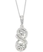 Wrapped In Love Diamond Infinity Pendant Necklace (1 Ct. T.w.) In 14k White Gold