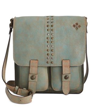Patricia Nash Washed Denim Armeno Messenger