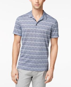 Alfani Men's Angled Glitch Polo, Created For Macy's