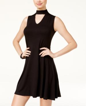 One Hart Juniors' Choker A-line Dress
