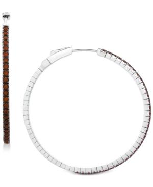 Blue Topaz Hoop Earrings (2-5/8 Ct. T.w.) In Sterling Silver (also Available In Rhodolite Garnet & Amethyst)