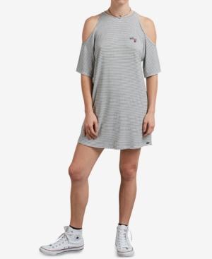 Volcom Juniors' Hi Tea Cold-shoulder Dress
