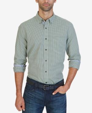 Nautica Men's Micro-check Long-sleeve Shirt