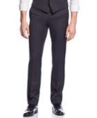 Bar Iii Charcoal Solid Extra Slim-fit Pants