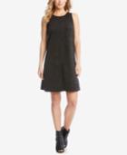 Karen Kane Faux-suede A-line Dress