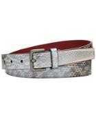 Calvin Klein Pearlized Snake-embossed Leather Belt