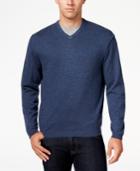 Weatherproof Vintage Men's Cashmere Blend V-neck Sweater, Classic Fit