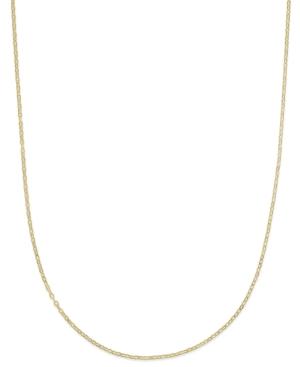 18 Flat Rolo Chain Necklace In 14k Gold