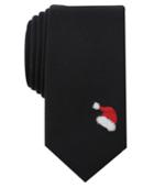 Bar Iii Men's Holiday Santa Hat Embroidered Skinny Tie, Created For Macy's