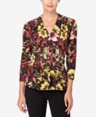 Catherine Catherine Malandrino Printed Pleated Top